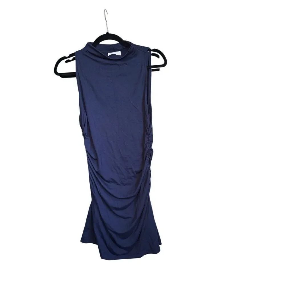 Reformation Jana knit dress navy Large
